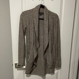 Barefoot dreams cardigan with pockets. Taupe
